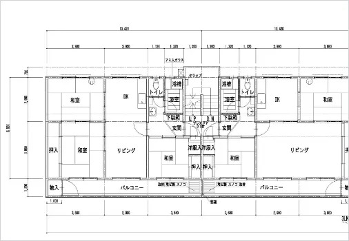 LAN-DAN CADトレースの図面サンプル