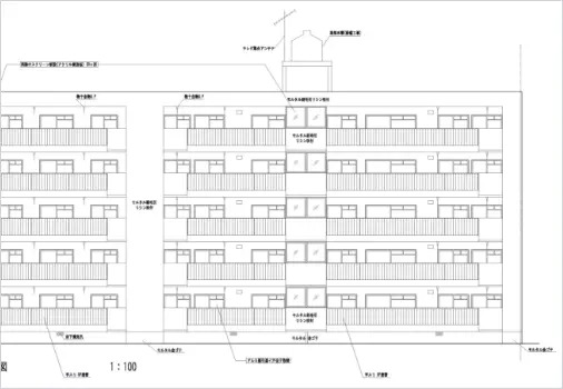 LAN-DAN CADトレースの図面サンプル